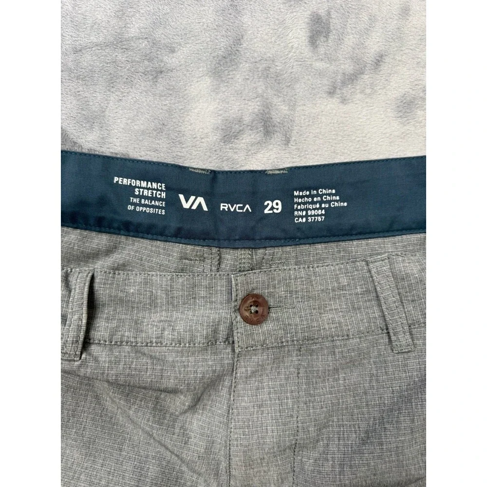 RVCA Performance Stretch Men’s Gray Size 29 Board Shorts Beach Pool